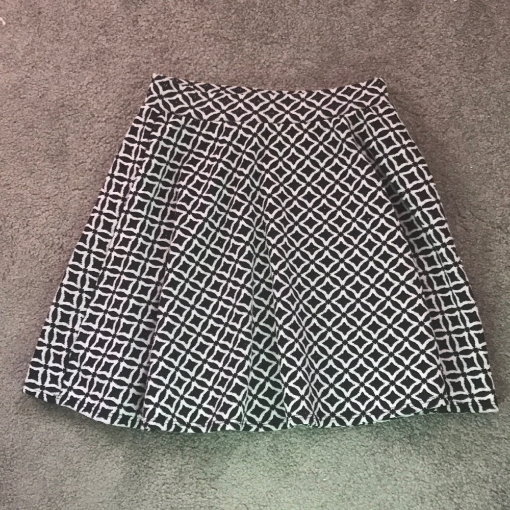 Black and White Joe B Circle Skirt, Size XS